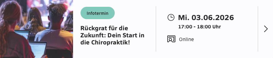 Rückgrat für die Zukunft: Dein Start in die Chiropraktik!