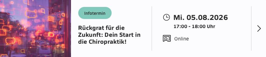 Rückgrat für die Zukunft: Dein Start in die Chiropraktik!